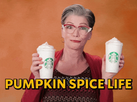 Pumpkin spice life gif