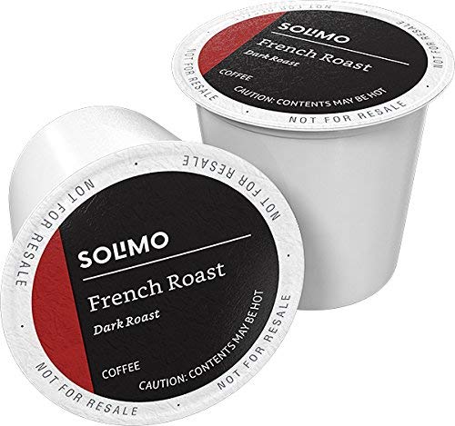Amazon Brand - 100 Ct. Solimo Dark Roast Coffee Pods