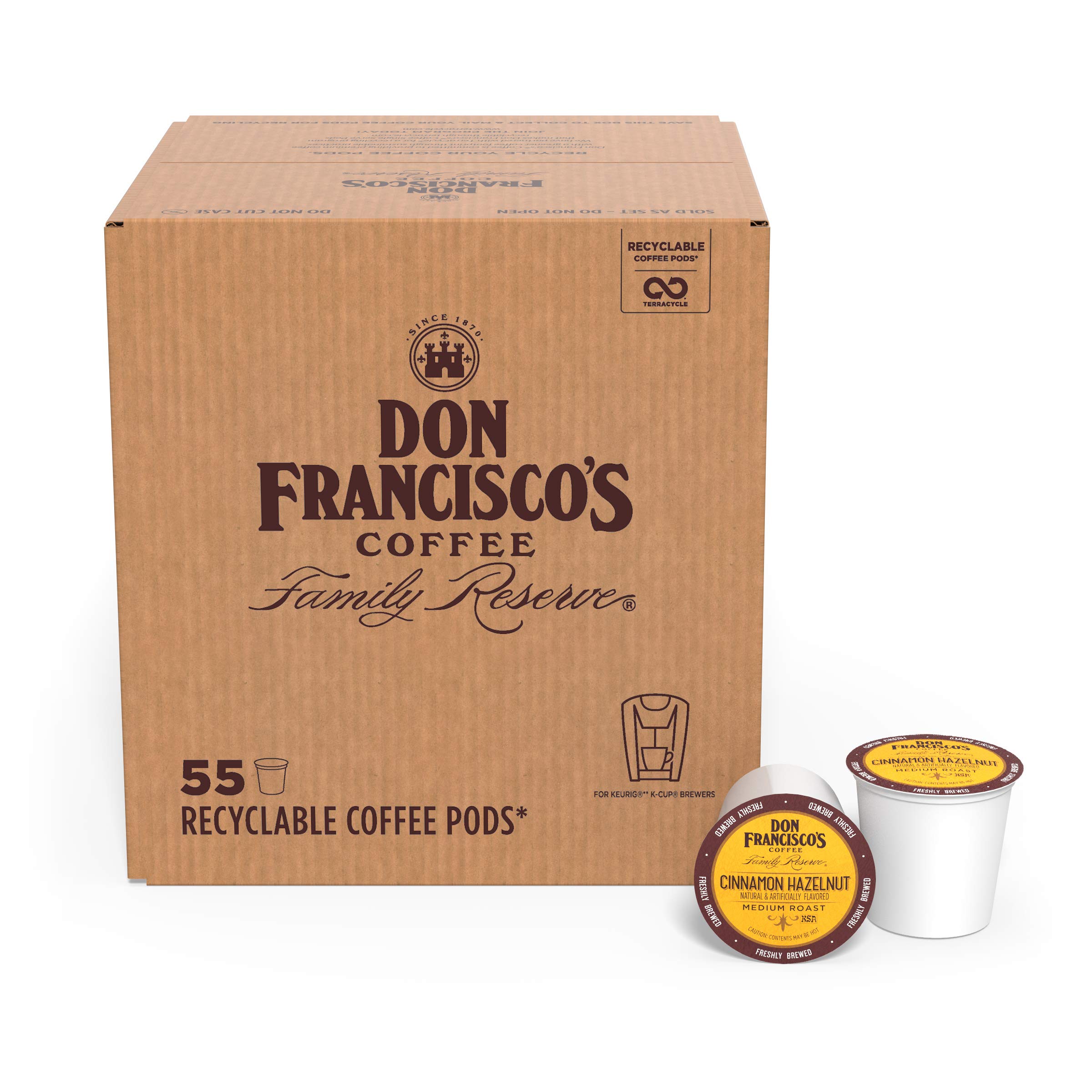 LifeBoost Decaf Coffee Don Francisco's Flavored K-cup Coffee