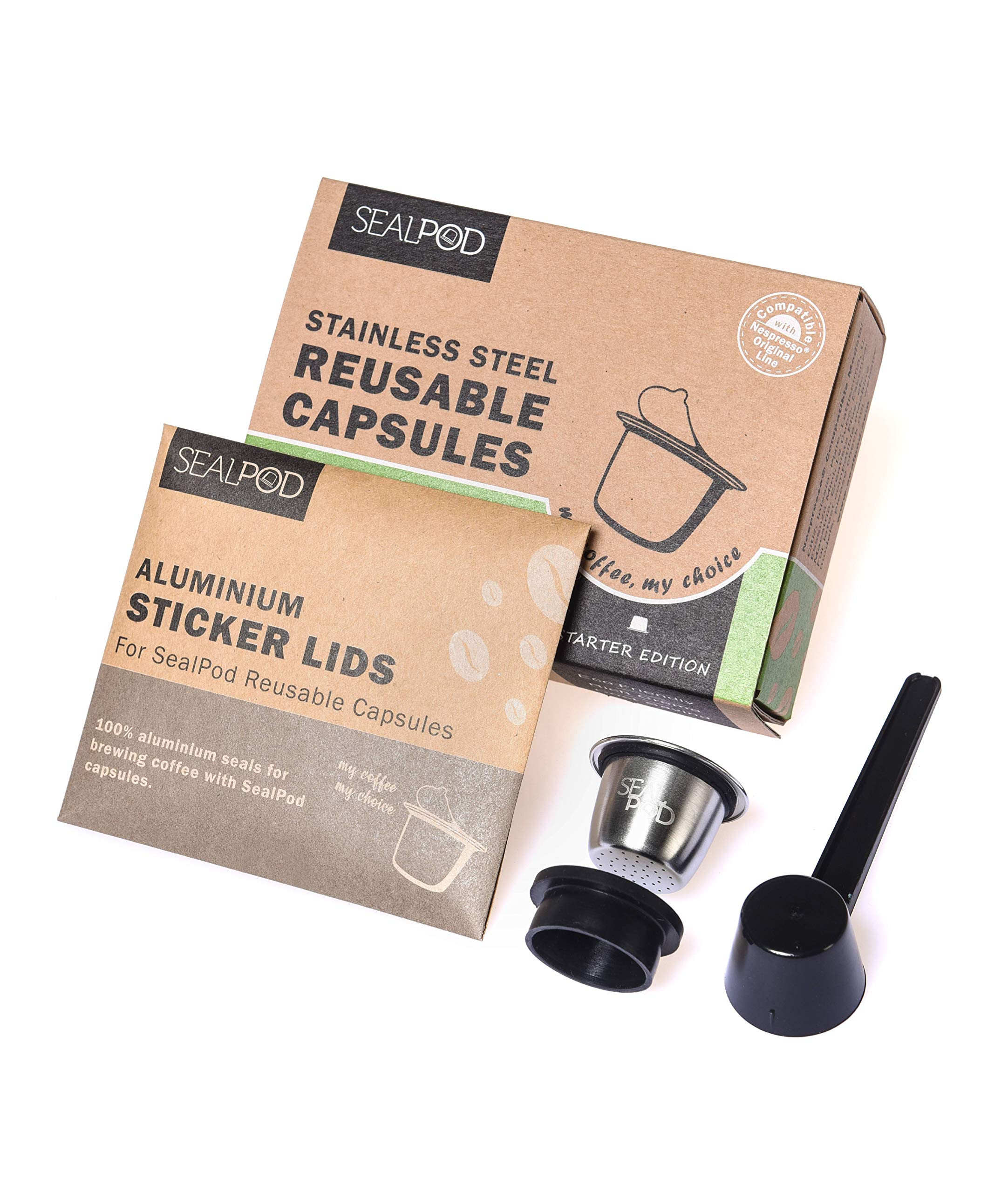  SEAL POD Refillable Nespresso Pods
