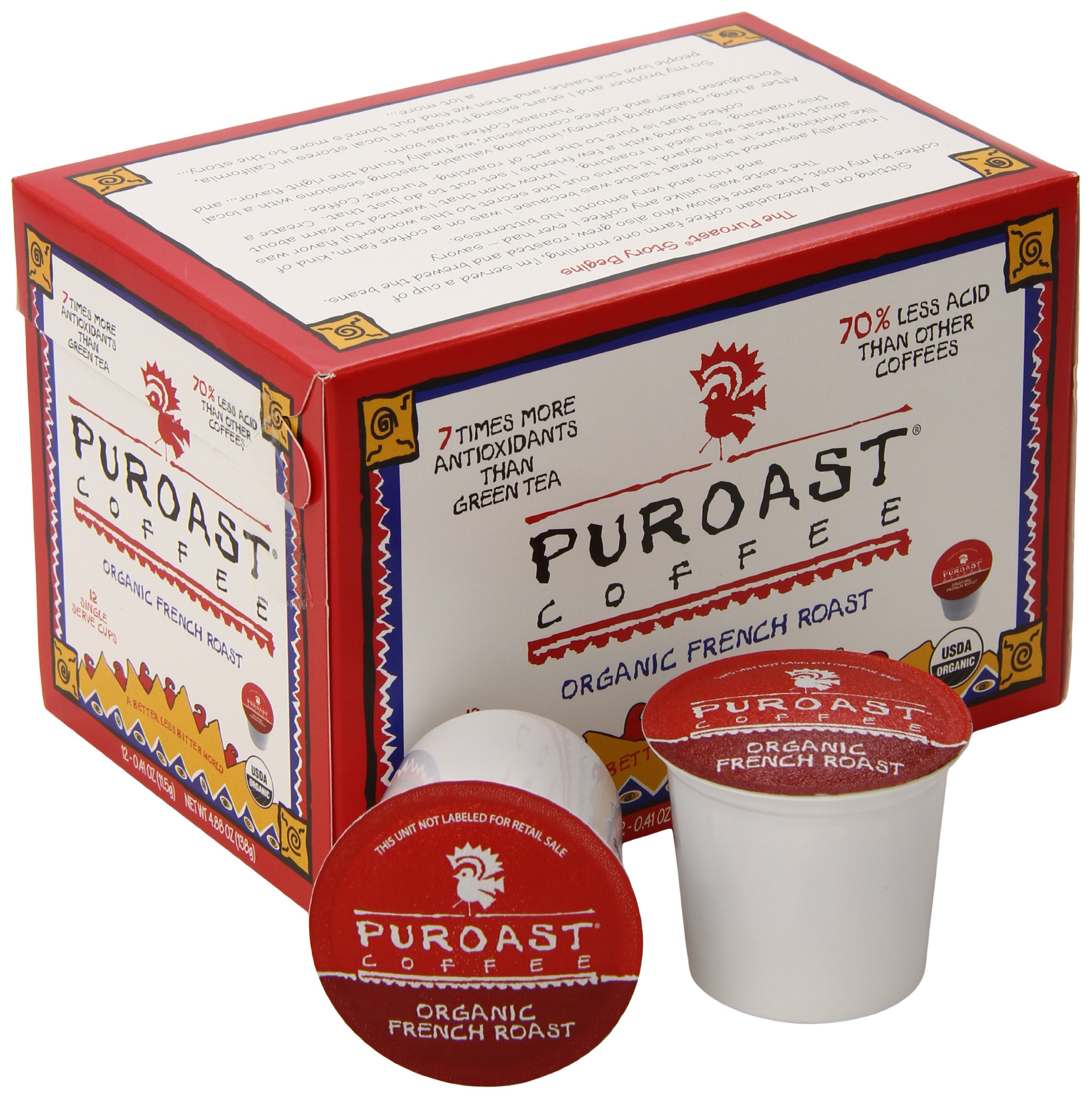  Puroast Low Acid Coffee Keurig Pods