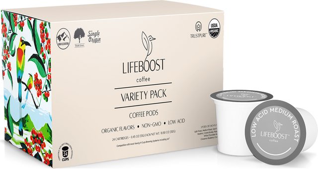 Lifeboost K-cup coffee